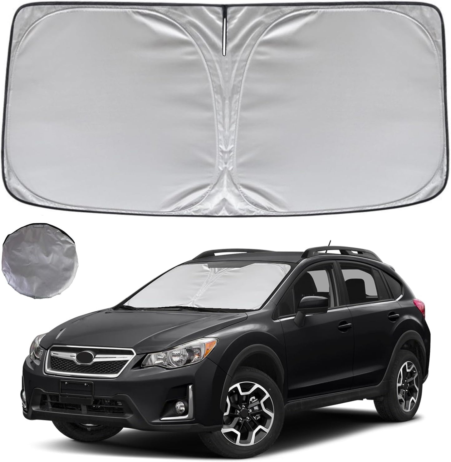 KAYZT Windshield Sun Shade for 2013-2017 Subaru Crosstrek SUV Foldable Sunshade Front Window Custom Fit Car Accessories