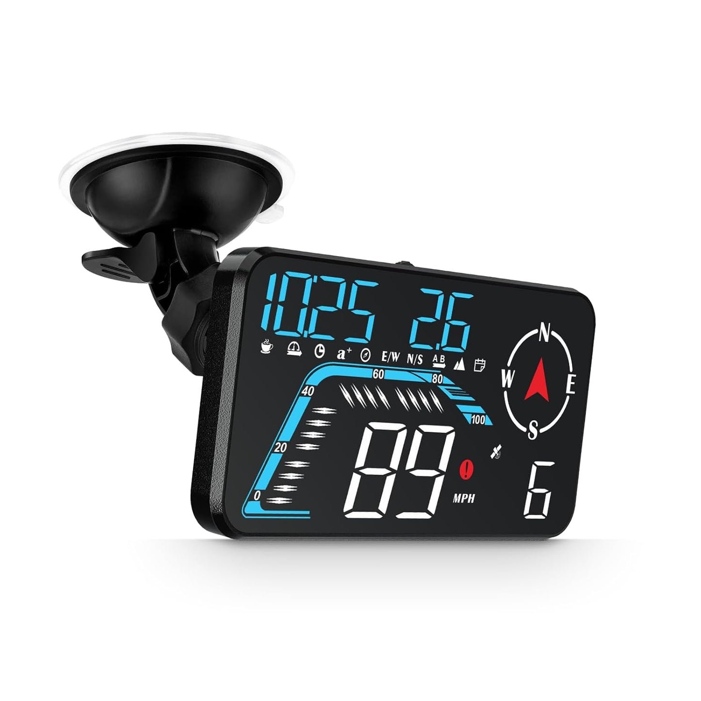 Head Up Display G12, A Car Head Up Display with Multifunctional Mileage Display, Suitable for All GPS Speedometer Models, USB Plug and Play, Easy Installation