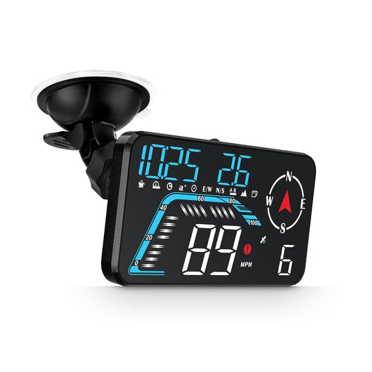 Head Up Display G12, A Car Head Up Display with Multifunctional Mileage Display, Suitable for All GPS Speedometer Models, USB Plug and Play, Easy Installation
