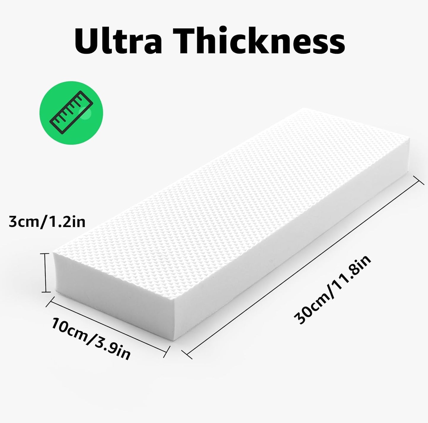 Garage Wall Protector, 4 Pack Garage Car Door Protector Bumper Guard for Car Doors Anti-Collision Self Adhesive EVA Foam for Warehouse Parking Assist, White 11.8"x3.9"x1.2"