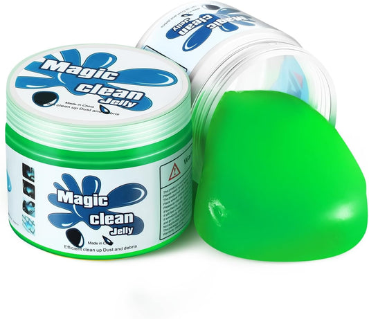 DNA MOTORING Car Cleaning Gels Auto Detailing Tools Cleaning Putty Car Interior Cleaner, Car Jelly Cleaner, Keyboard Cleaner, Car Cleaning Supplies Car Gifts for Men Women,Green, TOOLS-00255