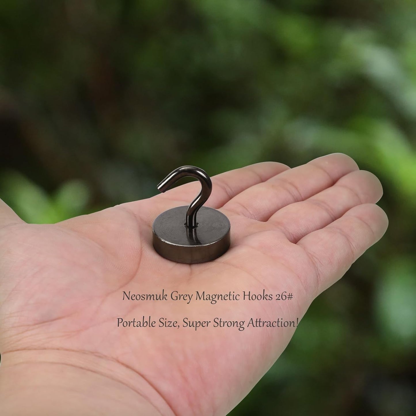 Neosmuk Magnetic Hooks, Cruise Ship Essentials, 80lb+ Heavy Duty Magnetic Hooks for Cruise Cabins, Refrigerator, Grill, Hanging, and Travel | Extra Strong Must-Haves Magnet Hook,Brown