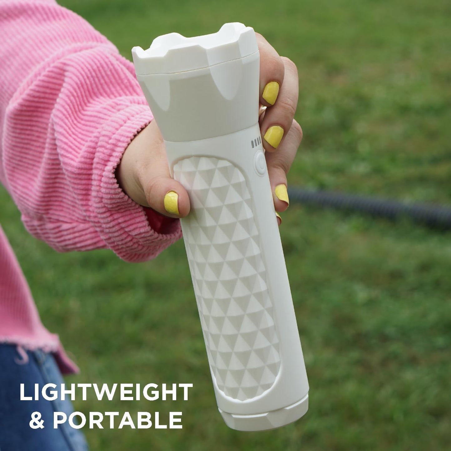 BoostHero Portable Car Battery Jump Starter, 6,000mAh Power Bank, LED Flashlight, with Smart Jumper Cables for up to 6.0L Gas/4.0L Diesel Engines (White)