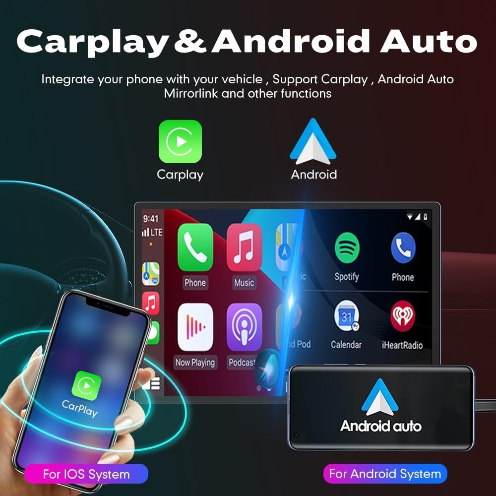 Kunfine Car CarPlay Android Auto Navigation Stereo GPS Radio Reverse Camera Display 13.1" QLED Touchscreen Headunit Tablet Pad Media Player For Peugeot 301 13-22, if Applicable Octa Core 2G+32G Silver