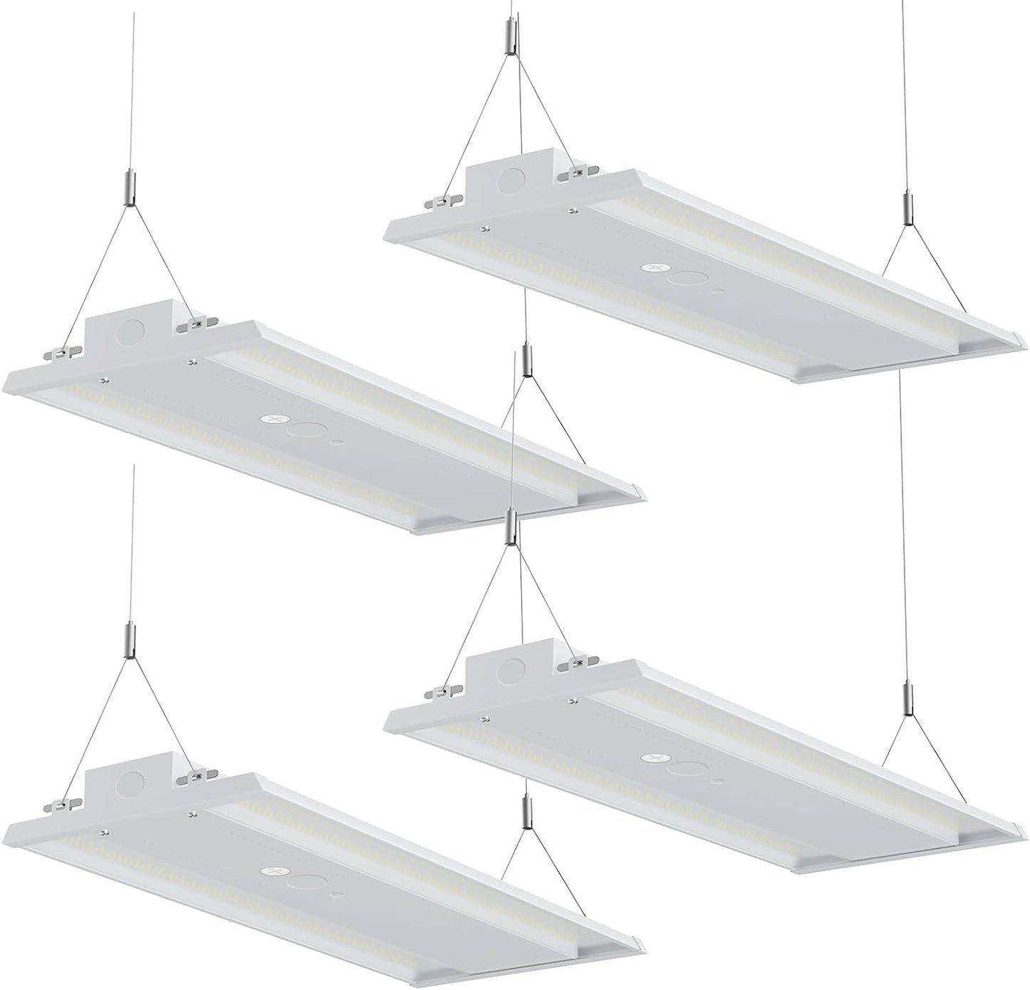 300W LED Linear High Bay Light, 45000LM Linear High Bay Shop Light Commercial 120-277V, 5000K High Bay Lights for Warehouse, Garage Factory, UL Listed, 5 Years Warranty, 4 Pack