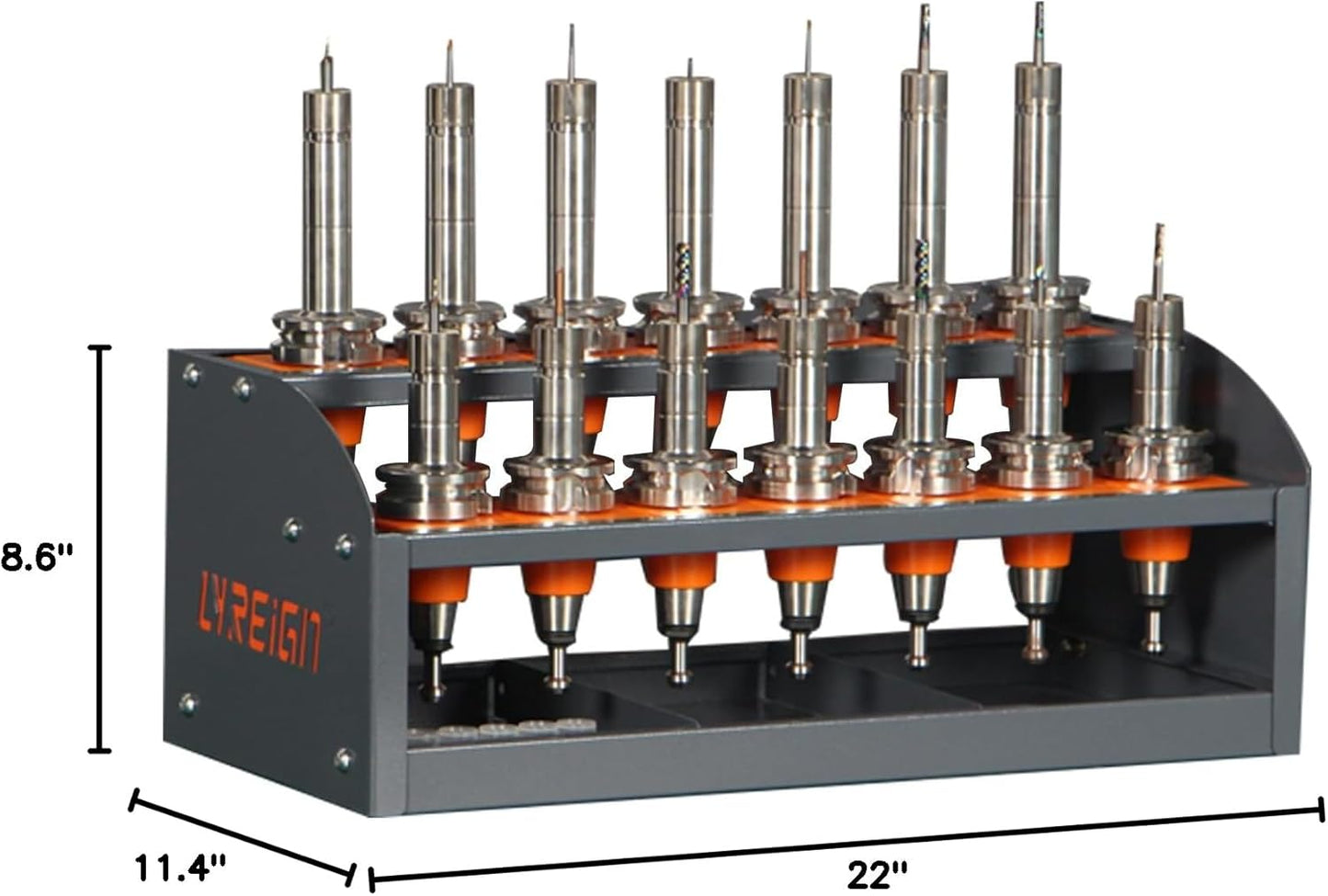 CNC Tool Rack for Workshop Storehouse Airplane Car Furniture Make, CNC Tool Holder on Desktop Placed, CNC Tool Storage Rack Placed on The Desktop