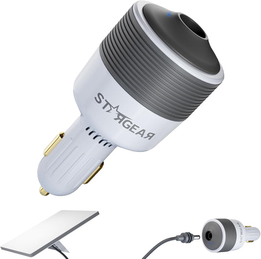 Starlink Mini Car Adapter - 12V to 24V DC Step Up Converter with 60W Car Cigarette Lighter Adapter, Starlink Mini 12V Adapters Supports Official 30M Starlinks Cable, Ideal for RV, Boat, Trailer