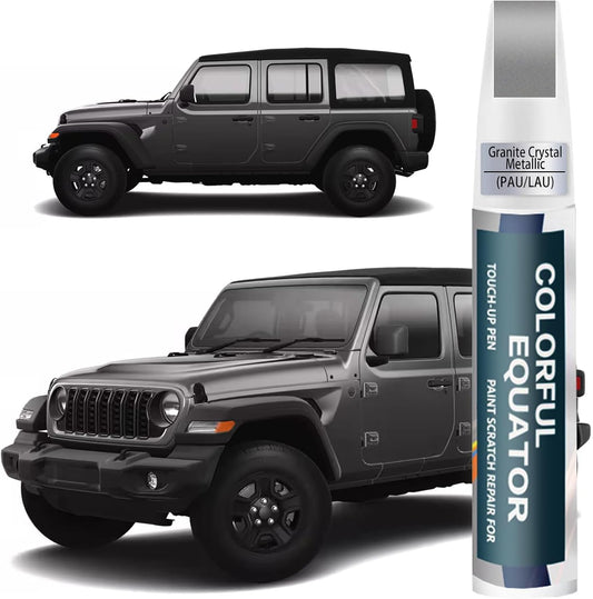 PAU/LAU Granite Crystal Metallic Touch Up Paint for Jeep, Car Paint Pen Scratch Repair Two-In-One Touch Up Paint, Premium Car Scratch Remover for Deep Scratches