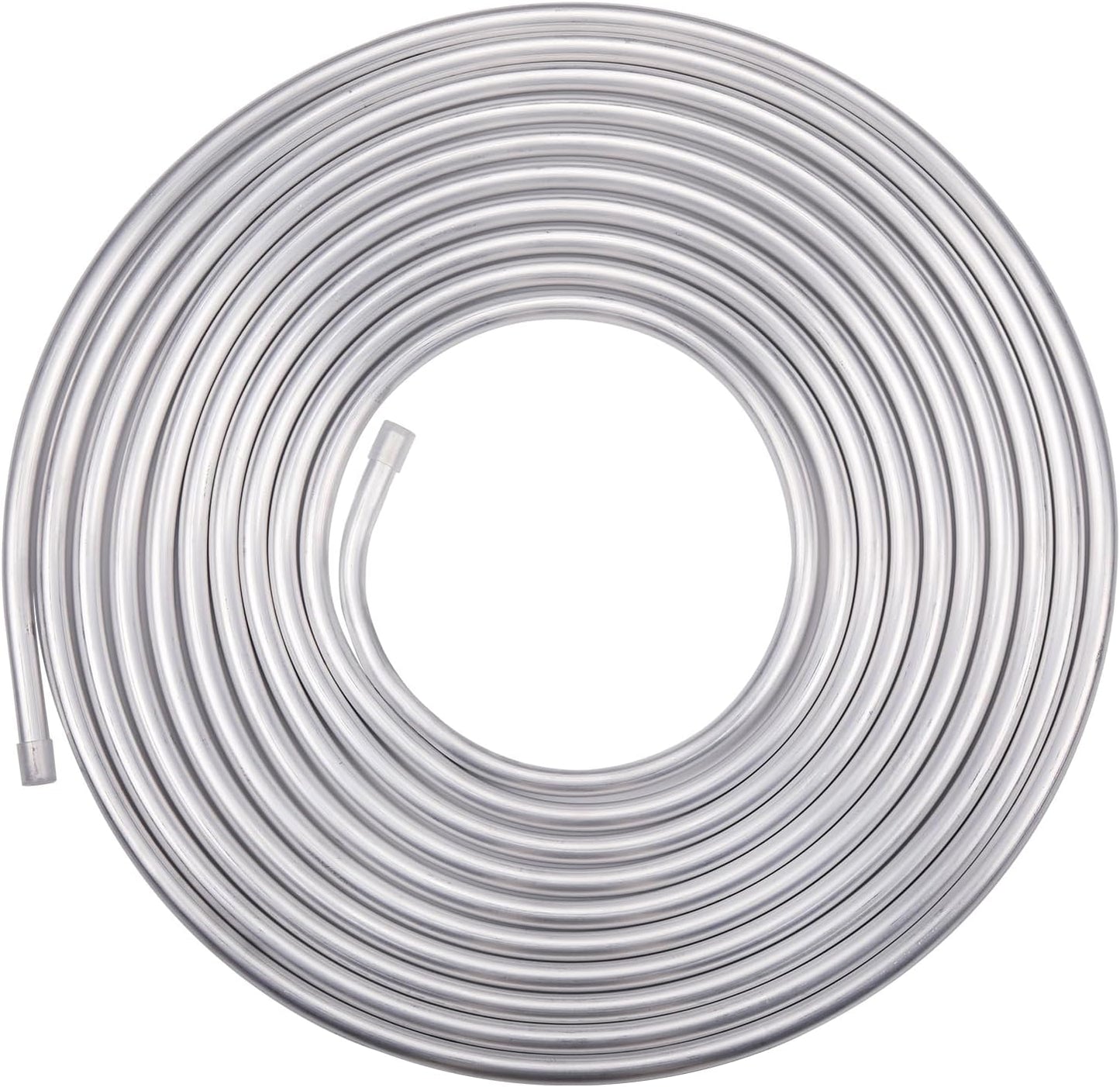 3/8" OD Aluminum Hard Fuel Line Hardline Tube Tubing Coil 25 Feet Roll