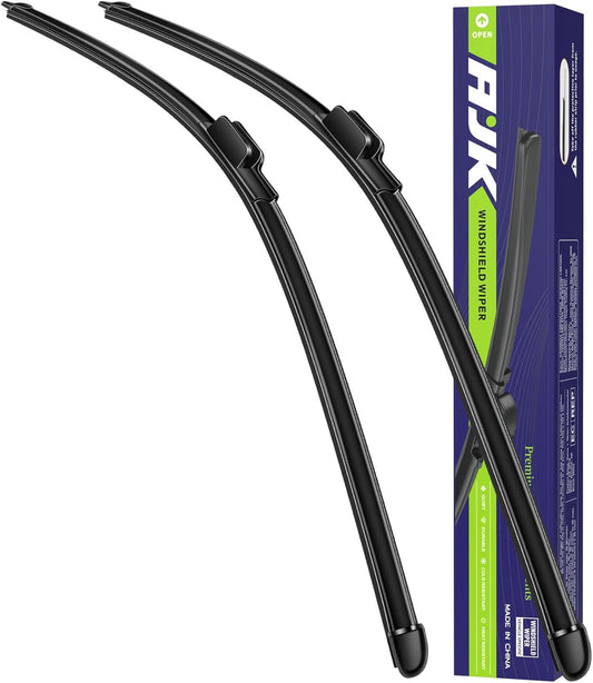 AJK 26 and 17 inch Wiper Blades, Premium All Season 2 Pack Driver Side Passenger Side Front Windshield Wipers Replacement for Mazda 3 2019 2020 2021 2022 2023 2024 2025