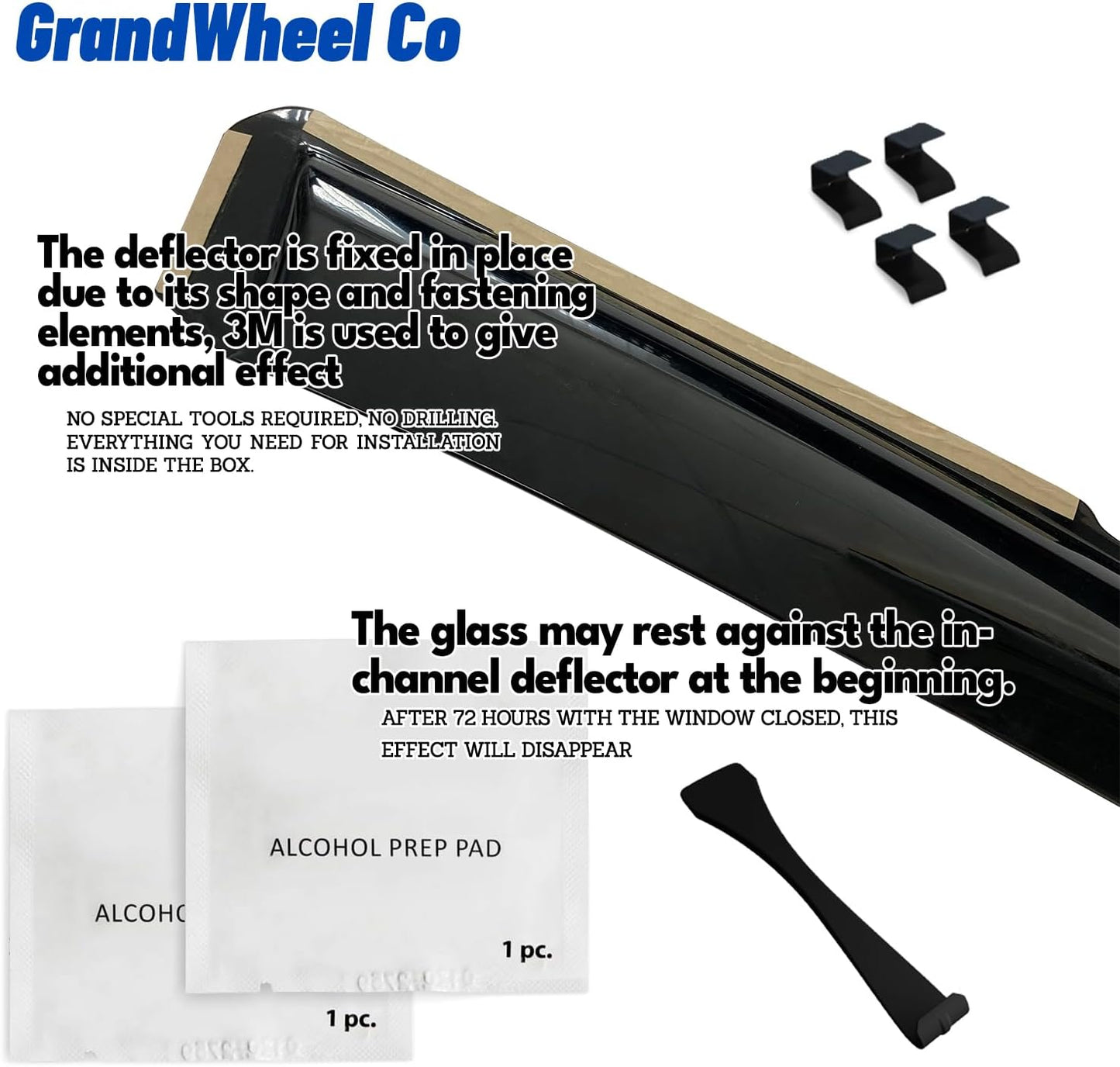 Window Deflectors Smoke Tinted in-Channel Side Window Vent Visor Deflectors Rain Guards Compatible with Nissan Pathfinder 2022-2025 - 4pcs. GW0848