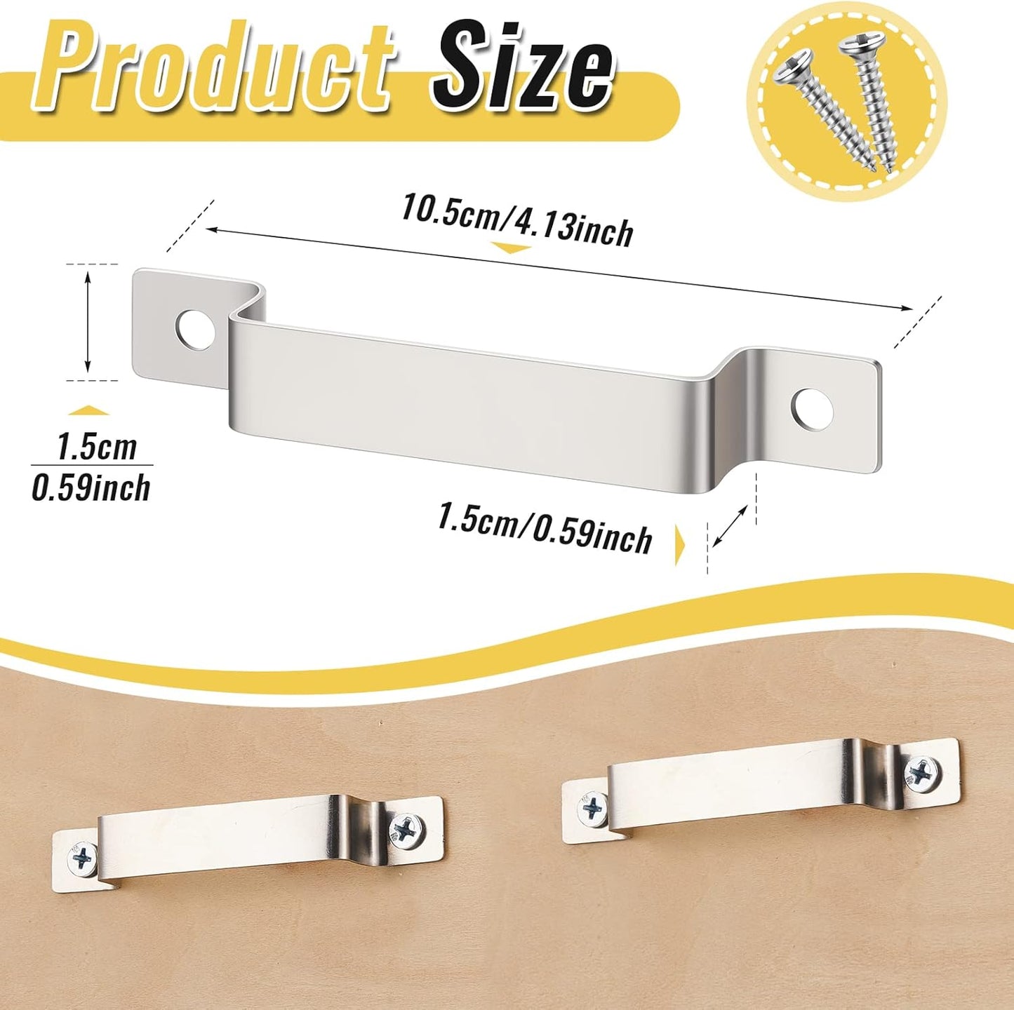 12 Pcs Tape Measure Clip Tape Measure Holder Bench Belt Universal Tool with Screws Stainless Steel Tool Hanger Storage Dock for Mount Drill Power Measures and Belt Clips (Silver)