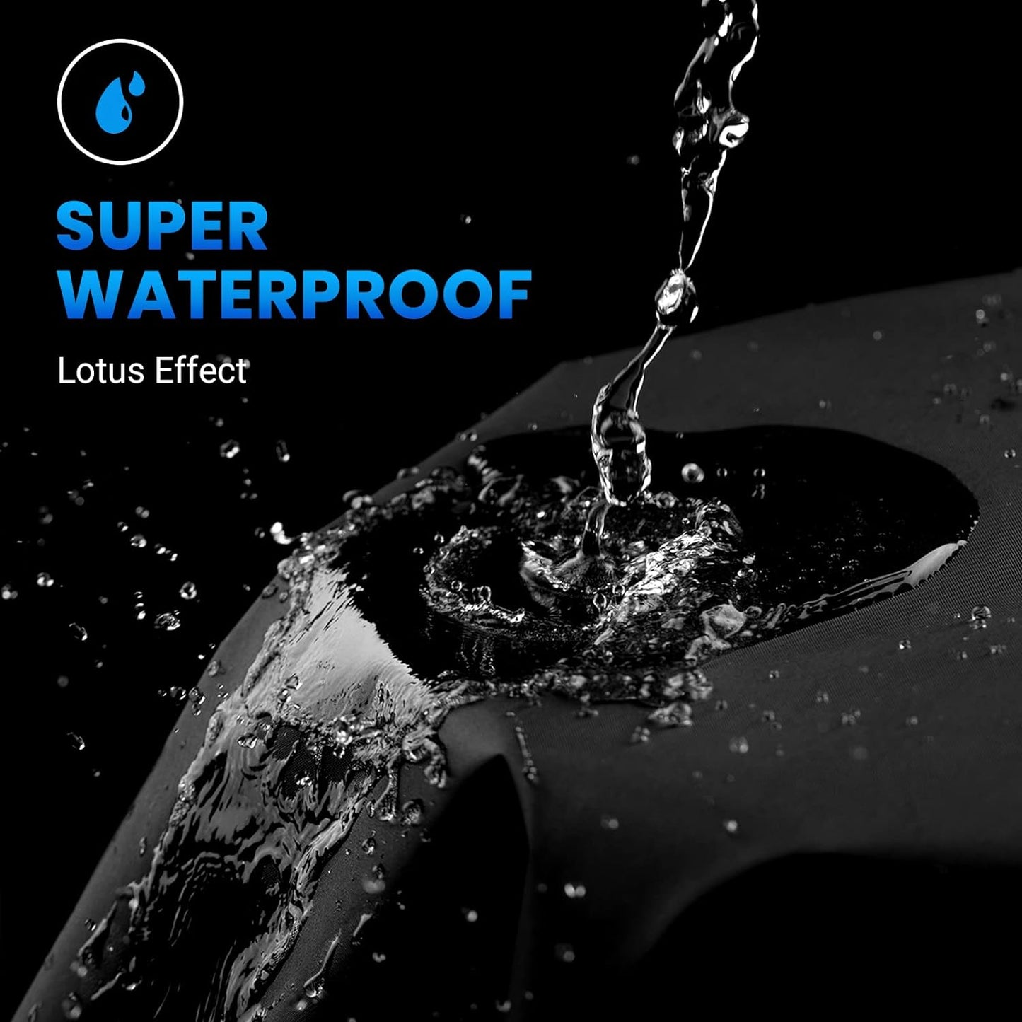 Favoto Motorcycle Cover Waterproof Outdoor - All Season Sun Protection with Lock-Holes Rain Snow Windproof Dustproof Universal Fit Motorbikes Vehicle Moped Cover, 96.5" x 41" x 50"