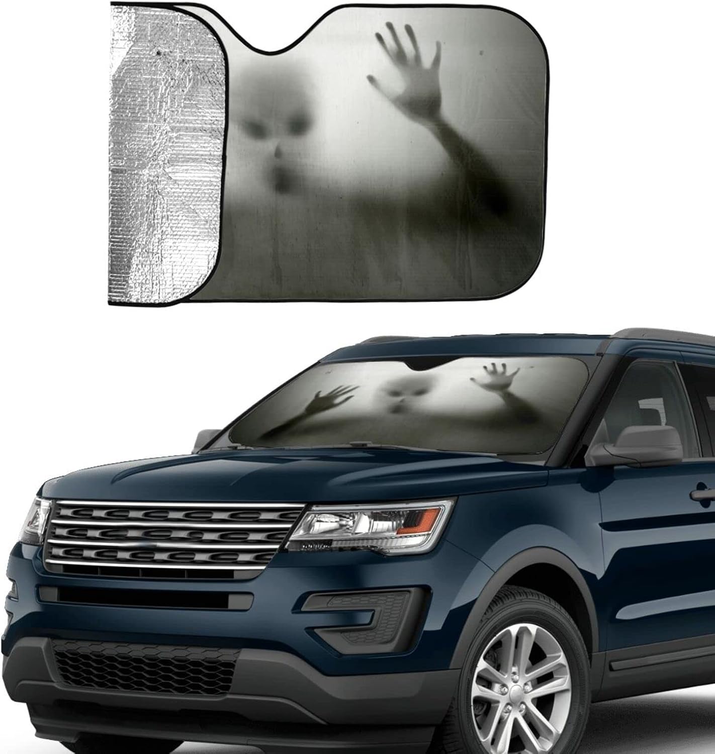 Alien trapped Car Windshield Sunshade Front Window Sun Visor Protector Foldable Shield Cover for Truck SUV