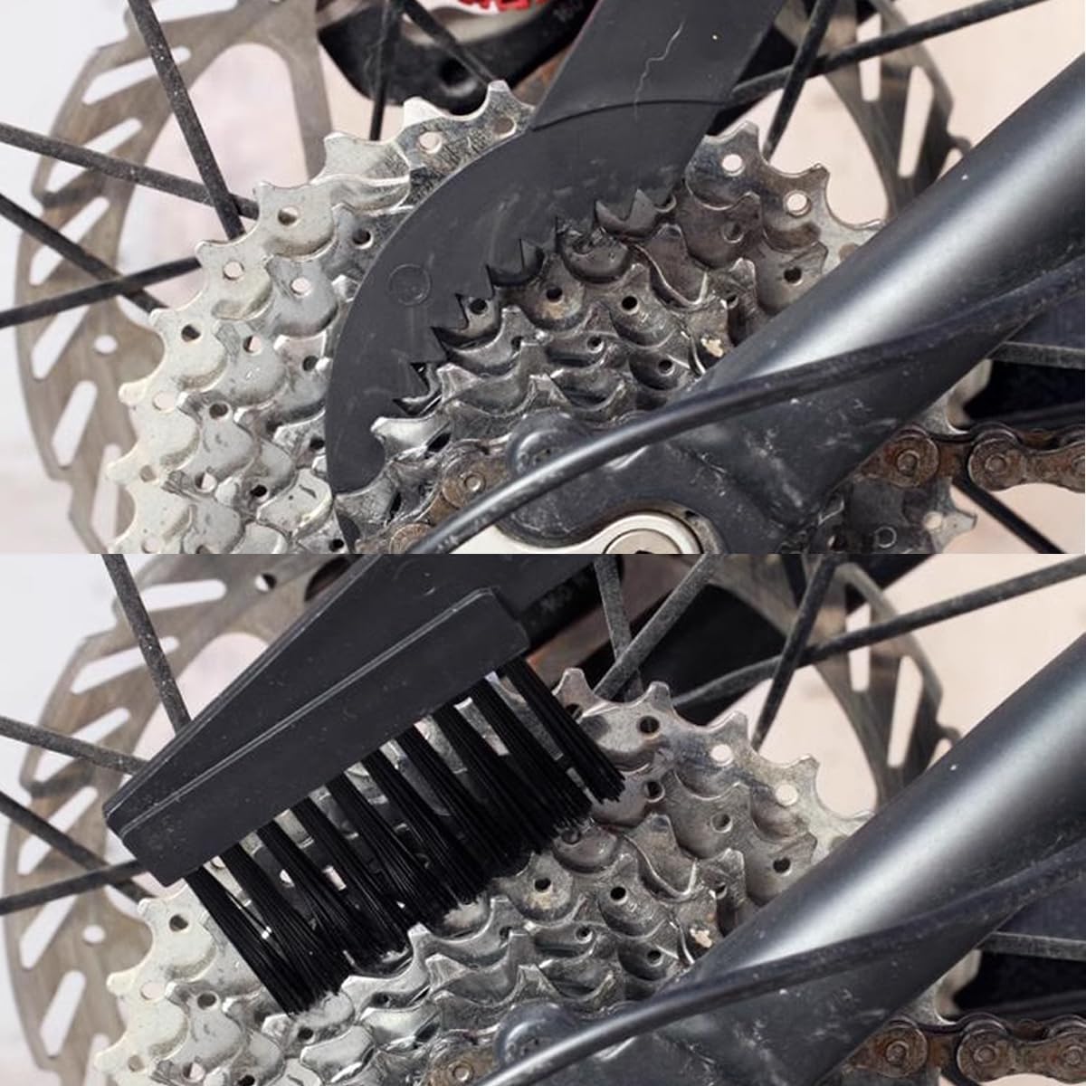 5PCS/Set Bicycle Chain Cleaning Tool Set,Bike Chain Crankset Brush,Motorcycle Washer Cleaner Brush Tools