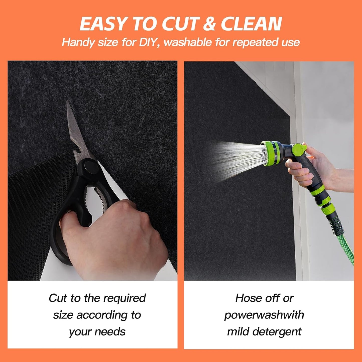 8.2’x 22' Garage Floor Mat & Oil Spill Mat, Heavy Duty Under Car Mat for Garage & Driveway, Protects Against Oil, Chemicals & Stains with TPE Anti-Leak Backing, Reusable & Washable