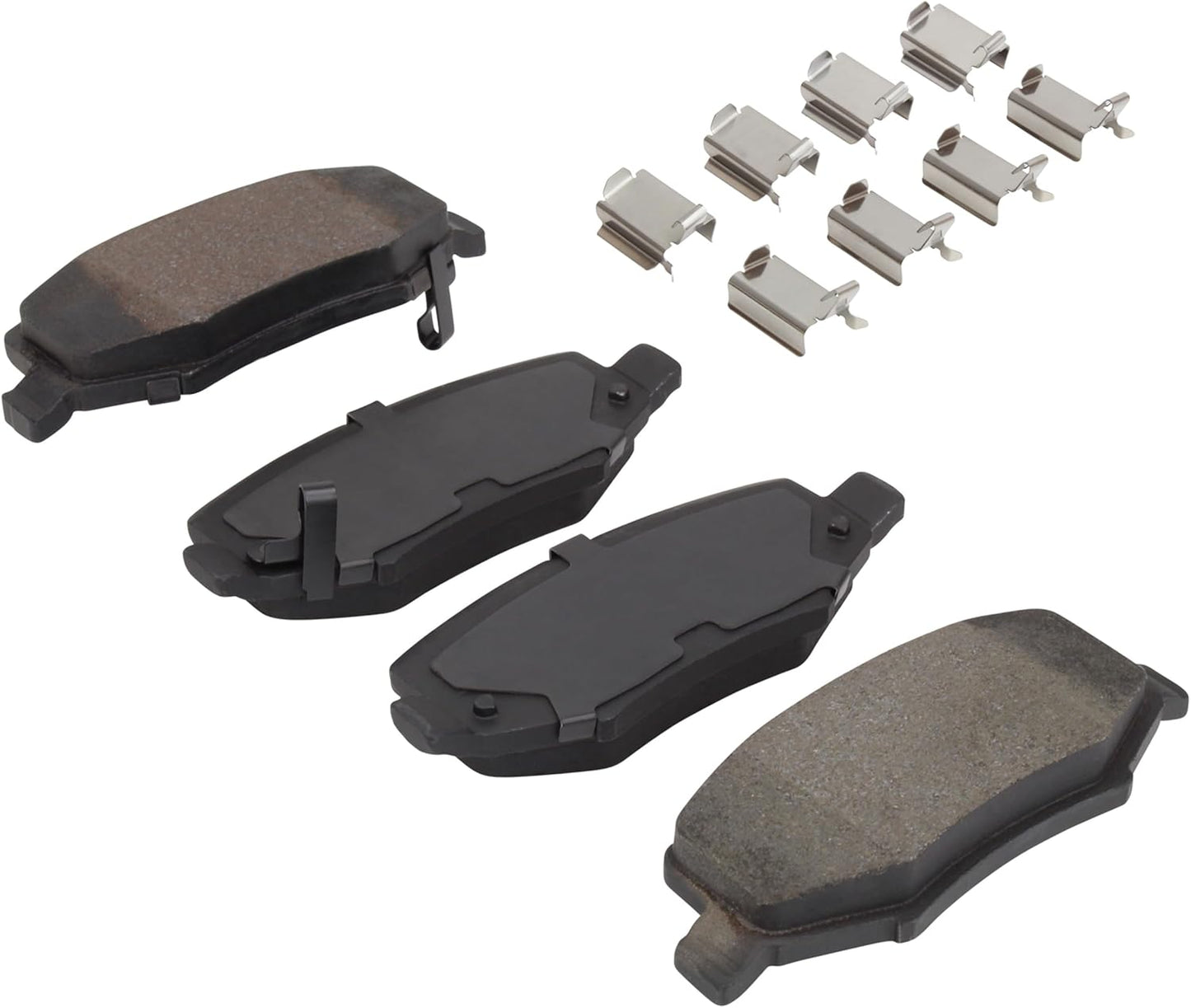 Premium Ceramic Rear Brake Pads (1001-1274C) Compatible with Dodge Nitro 2007-2012, Jeep Liberty 2008-2013, Jeep Wrangler 2007-2018, Jeep Wrangler JK 2018-2018