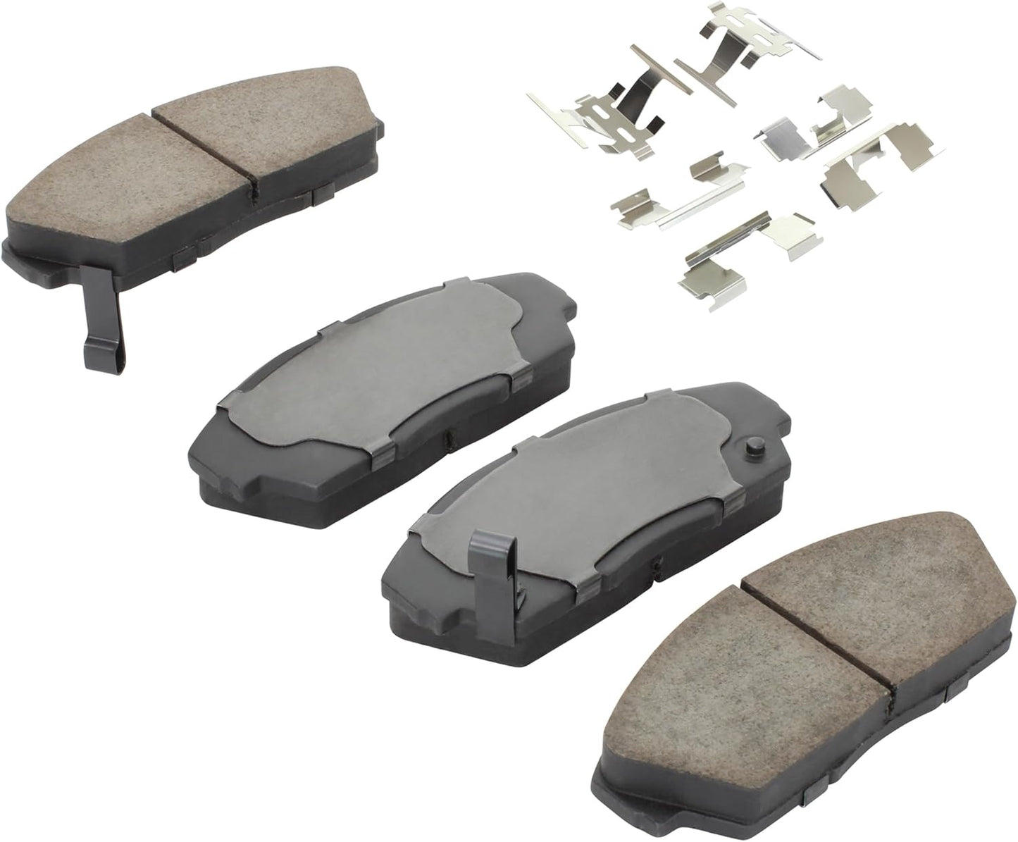 Premium Ceramic Front Brake Pads (1001-0409C) Compatible with Acura Integra 1990-1993, Acura Legend 1986-1990, Honda Accord 1988-1989, Honda Civic 1990-1993, Honda Prelude 1988-1991