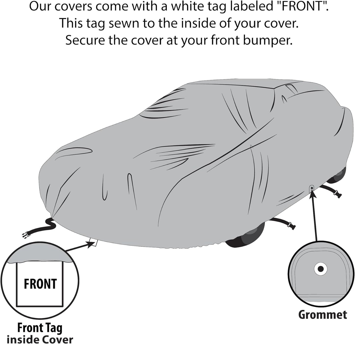 USCarCover 5 Layer All Weather Protection, Breathable Car Cover for Jeep Grand Cherokee SRT 2006-2021 SUV Pollution, Dust, Sun, Snow, Rain