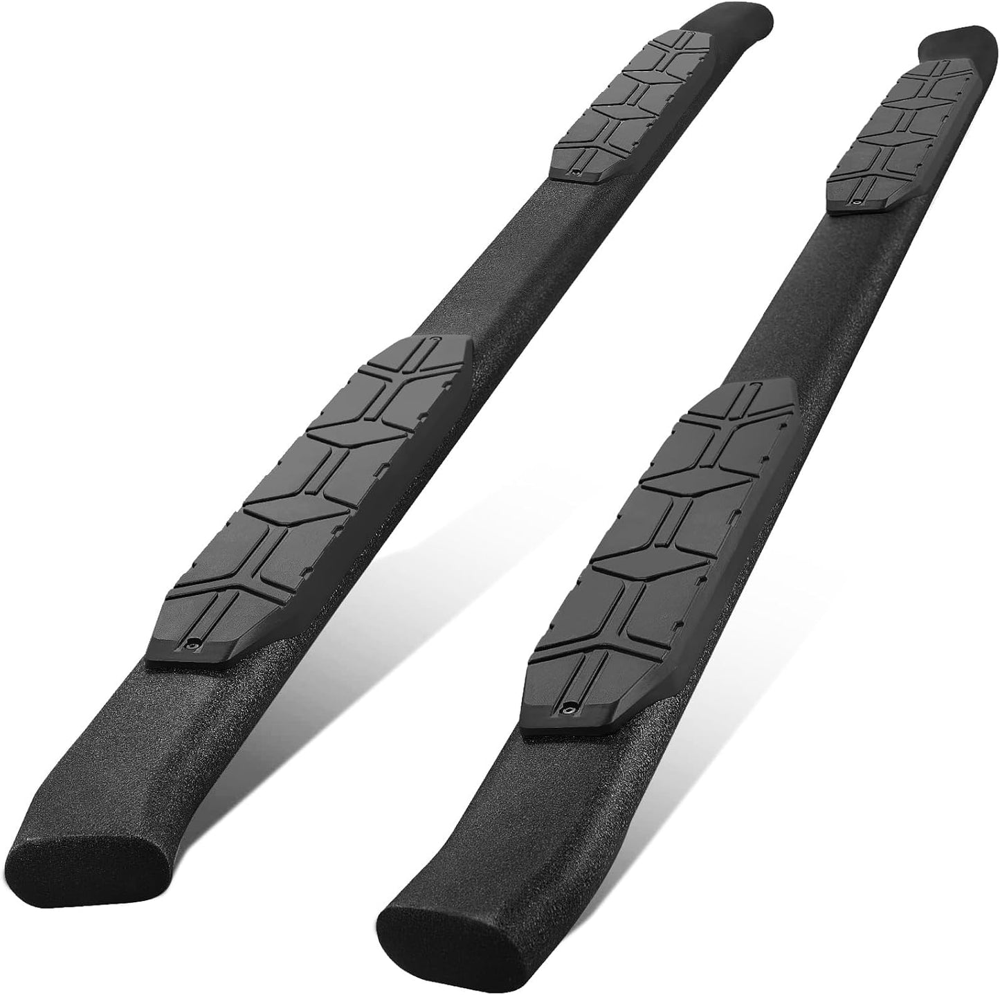 4.3 Inches Oval Tube Bar Running Boards Compatible with 2019-2025 Dodge Ram 1500 Crew Cab New Body Style(Excl. Ram 2500/3500/Classic). Running Boards and Carbon Steel Side Steps Step Bars.