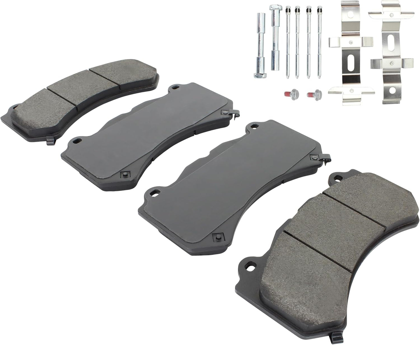 Premium Semi-Metallic Front Brake Pads (1001-1405M) Compatible with Cadillac ATS 2016-2019, Cadillac CTS 2009-2015, Chevrolet Camaro 2012-2021, Chevrolet Corvette 2015-2019