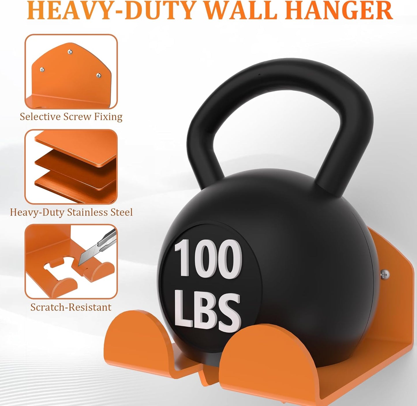 Garage Storage Trimmer Rack Garden Power Tool Hanger for Lawn Mower, Shed Organizer, Weedeater Rack, Garage Organization