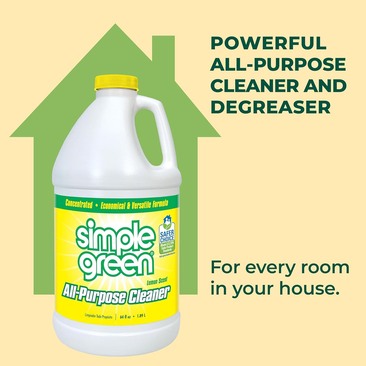 Simple Green All Purpose Cleaner Concentrate Lemon Scent 64 Fl Oz