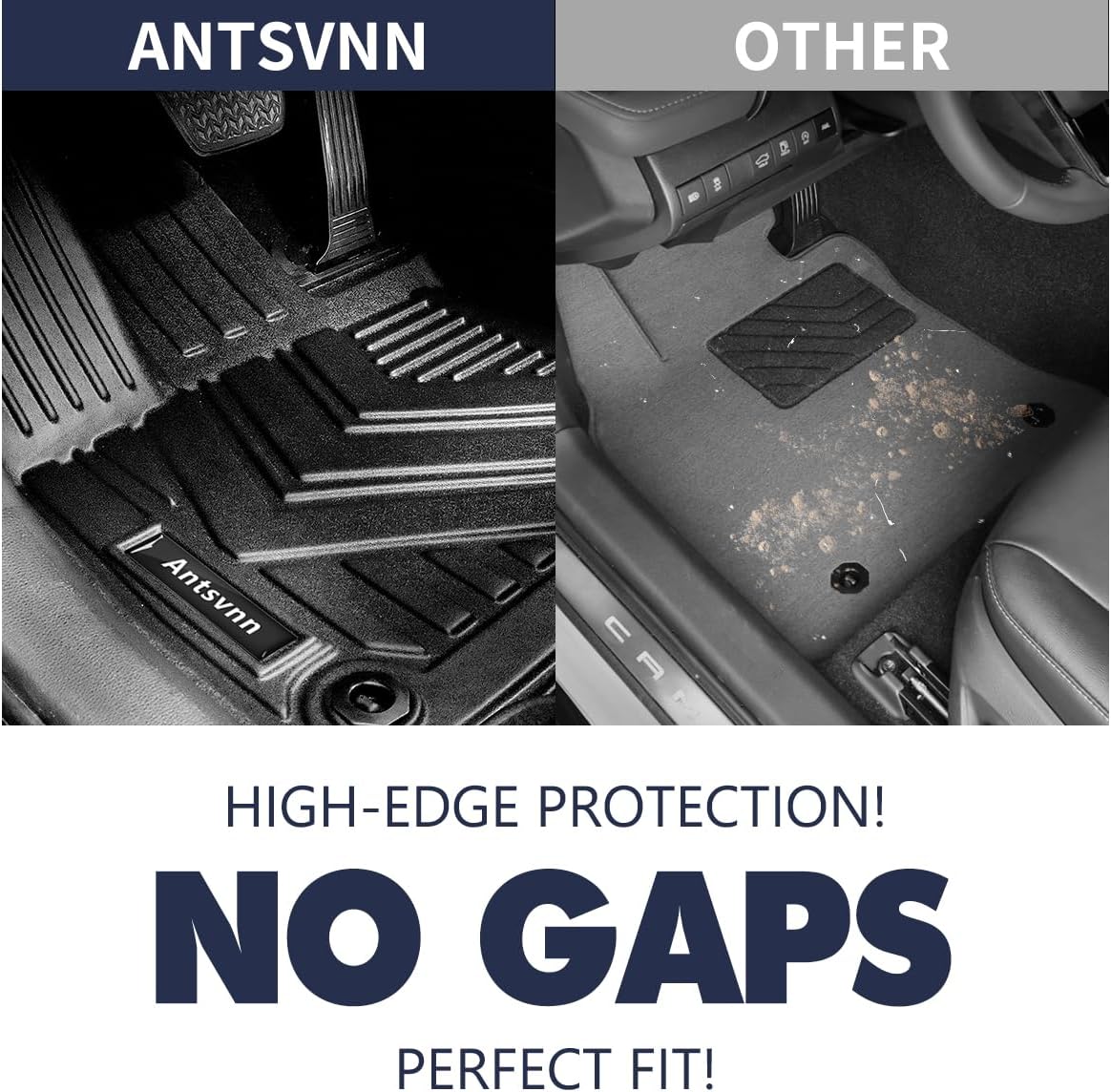 All-Weather Floor Mat Fit for 2021-2025 T-oyota Venza Backrest Mat Cargo Liner, Rear Seat Back Cargo Cover Protector Rubber Cargo Trunk Floor Mat for Toyota Venza Accessories 2021-2024 2025 (Full Set)