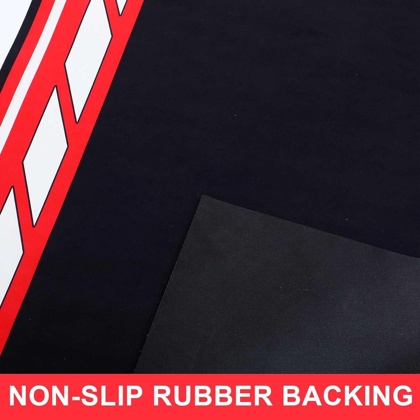 Motorcycle Mat 78 x 31 Inch Garage Floor Rug Washable Parking Mats for Garage Floors Non Slip Oil Absorbent Pad Rubber Backing Layer Protects Floor from Spills Drips Stains(Bright Style)