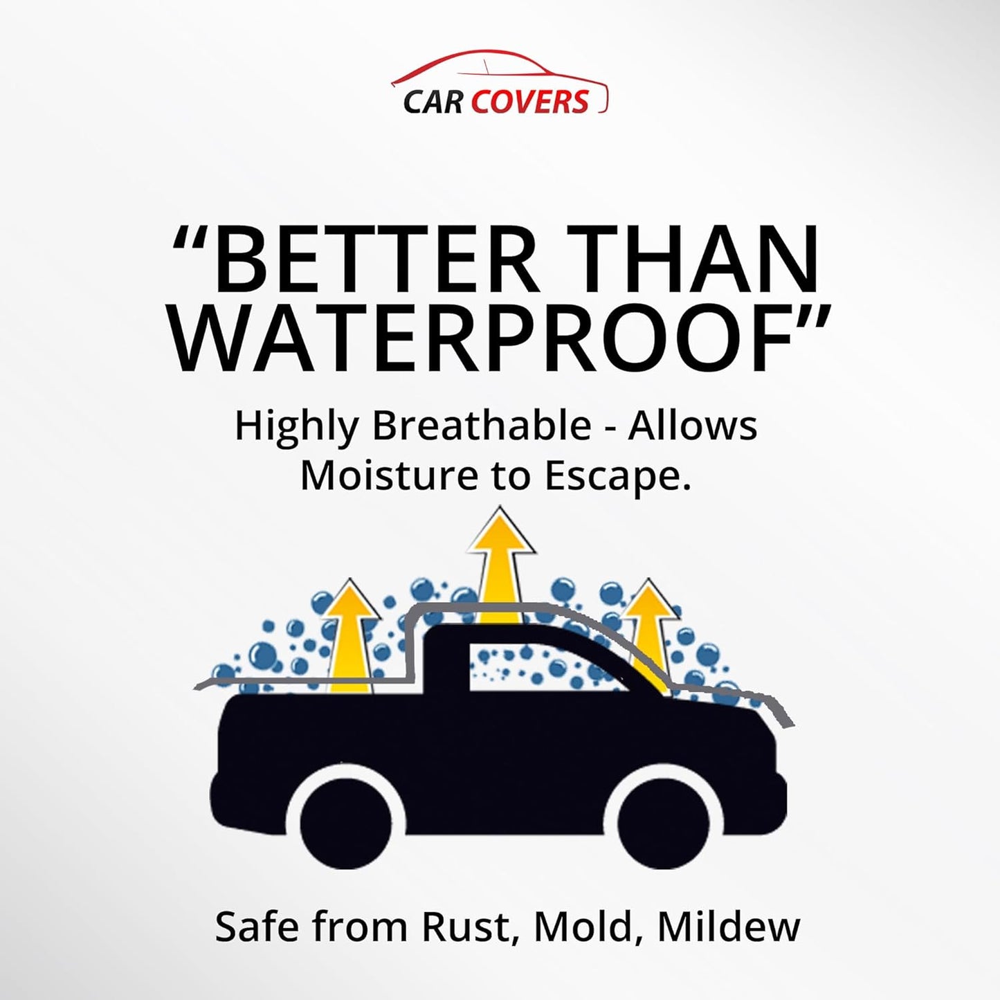 Car Covers Weatherproof Max Truck Cover & Warranty Compatible with Ford 2022-2024 F-150 SuperCab, 5.5 with Truck Bed Shell– Outdoor Cover, Prevents Theft with Cable Lock