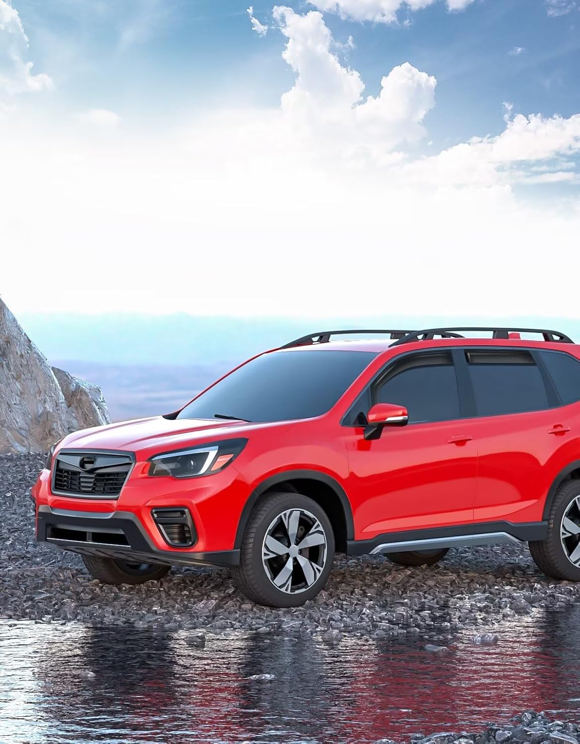 in-Channel Window Rain Guards Fit for Subaru Forester 2019 2020 2021 2022 2023 2024 Extra Durable Window Visors Window Deflectors Vent Visors Vent Shades Car Accessories-4 pcs 2-Q17