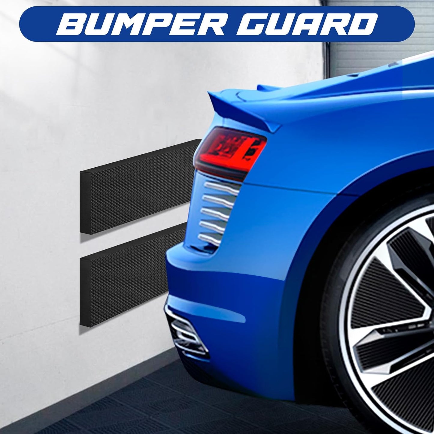 Spurtar Garage Wall Protector, 4 Pack Garage Car Door Protector and Thick Car Door Bumper Guards Padding, Resilient EVA Foam for Parking Aid, 15.7" x 5.9“x 3/4"