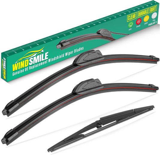 21" 21" 14" Windshield Wiper Blades Replacement for Jeep Grand Cherokee 2005 2006 2007 2008 2009 2010 Premium All Weather Front Rear Wipers Set - OEM Quality (Pack of 3)