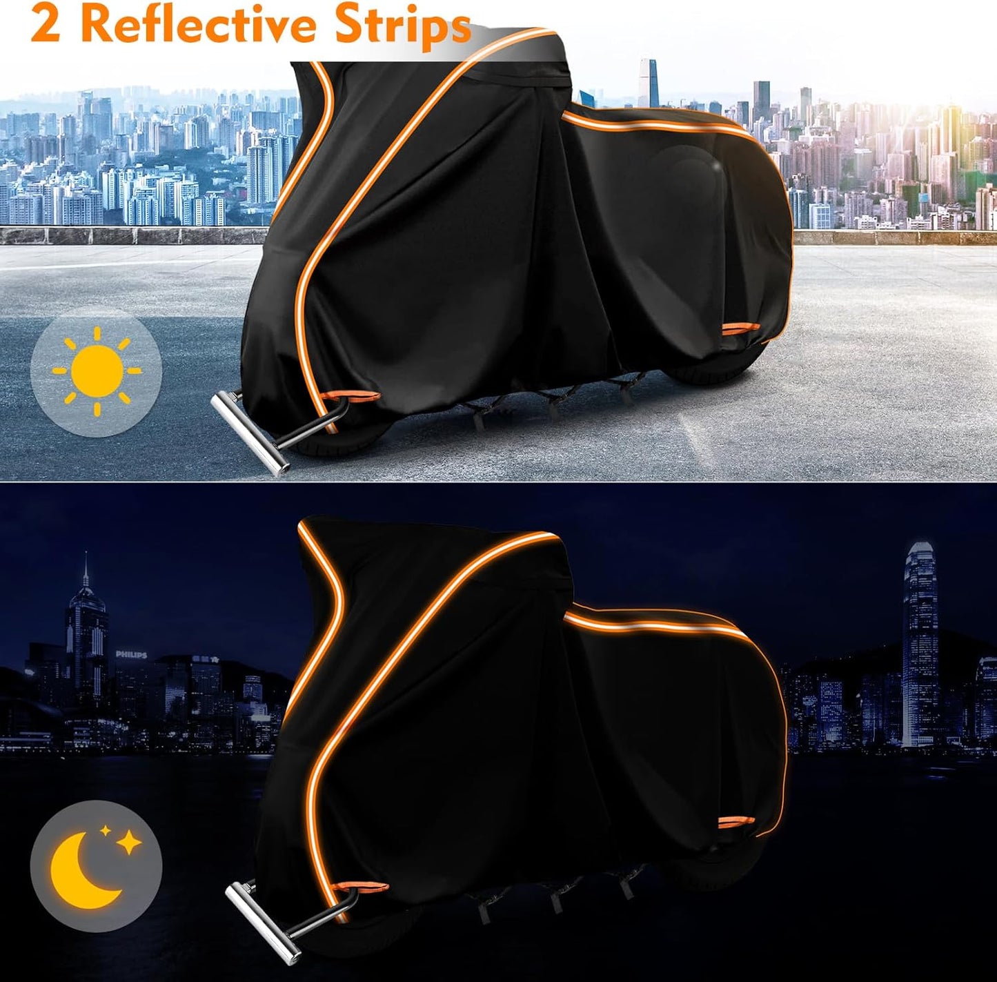 420D Waterproof Motorcycle Cover for Indian Scout,101 Scout,Scout Sixty,Scout Rogue,Scout Rogue Sixty,Scout Classic,Windproof Heavy Duty Outdoor Bike Cover