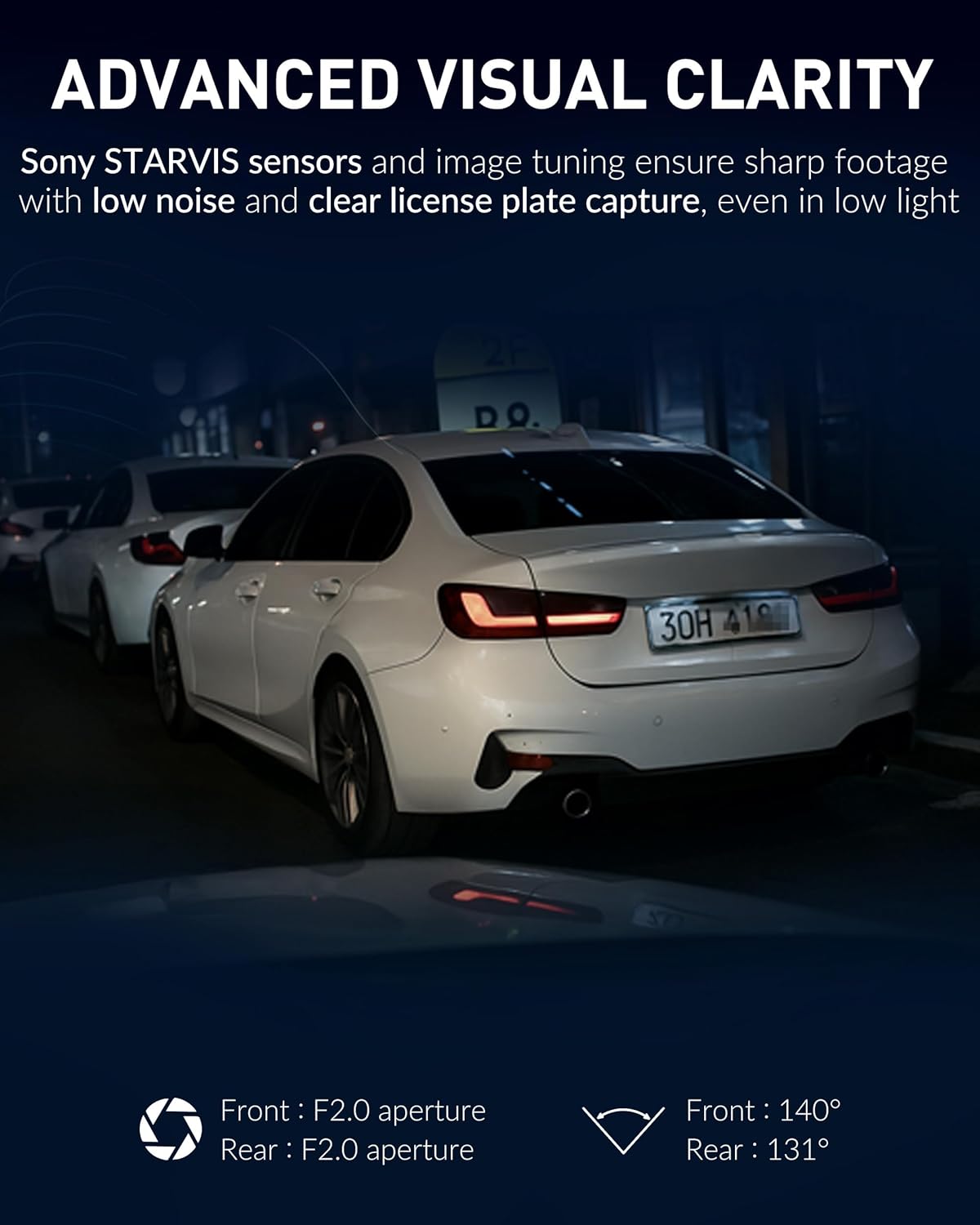 BlackVue DR770X-2CH II Dash Cam – Dual Full HD Front & Rear, Enhanced Visual Clarity, Fast Boot, USB-C Install, Effortless Video Playback via Wi-Fi, Cloud Remote Access, Smart Parking Mode (128GB)