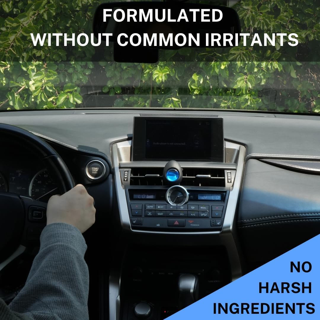 Air Jungles Car Air Freshener Vent Clip 3 Count, Ocean Scent, 4 ml Each, Long-Lasting Car Odor Eliminator, Easy Clip-On Design, Up to 90 Days Freshness for Cars, Trucks, and SUVs