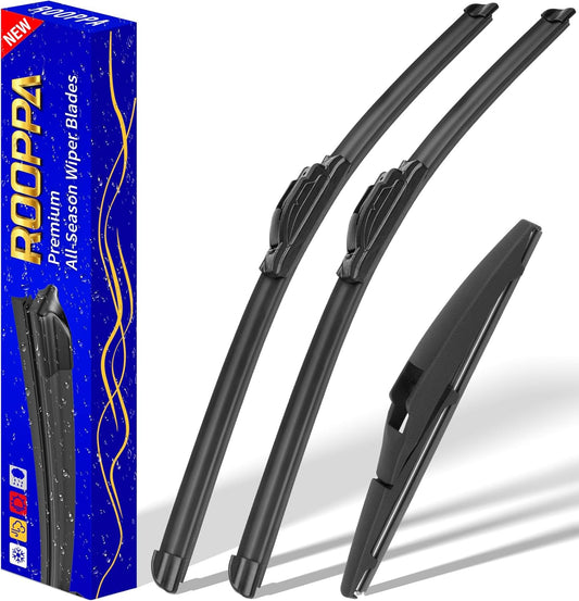 3 wipers Replacement for 2012-2019 Toyota Prius C, Windshield Wiper Blades Original Equipment Replacement - 28"/14"/8" (Set of 3) U/J HOOK