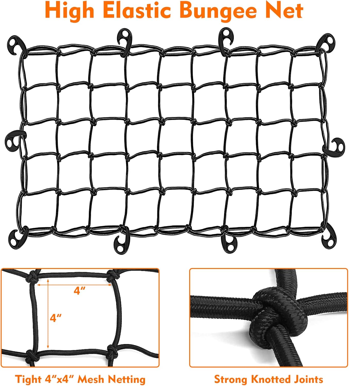 FIVKLEMNZ Car Rooftop Cargo Carrier Roof Bag Waterproof for All Top of Vehicle with/Without Rack Includes Topper Anti-Slip Mat + Reinforced Straps + 6 Door Hooks + Luggage Lock