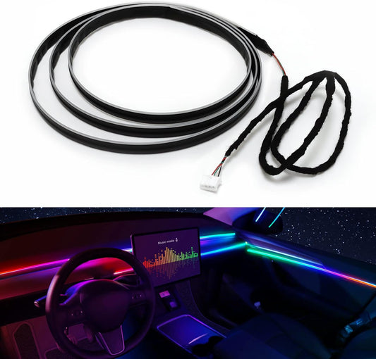 Dreamcolor Acrylic Interior Car LED Strip Light 29.5-inch, which fit for dreamcolor main controller connects and sub-controller kit (not including), Not applicable dreamcolor 5 in 1(single controller)