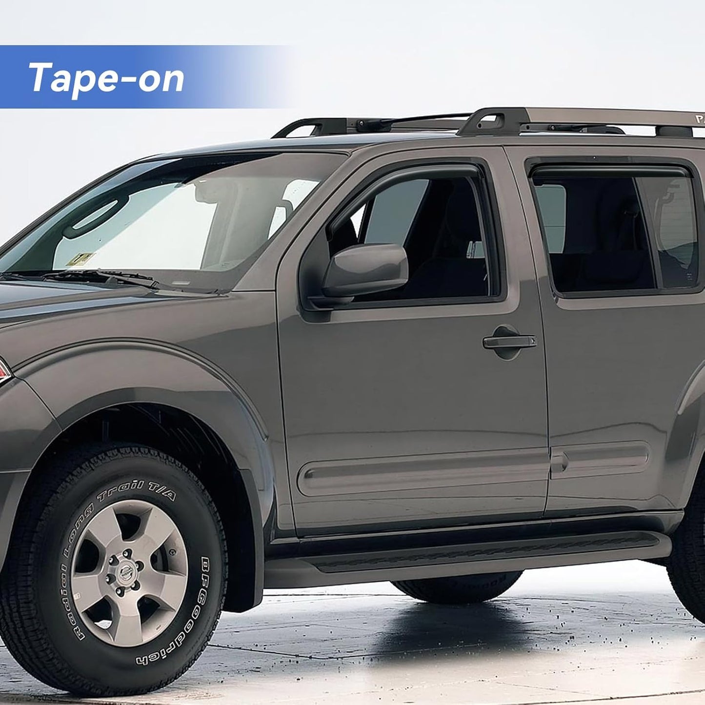 Window Visors Rain Guards Shield for 2005-2012 Nissan Pathfinder, Out-Channel Window Vent Wind Deflectors Visors Shades for 05-12 Nissan Pathfinder