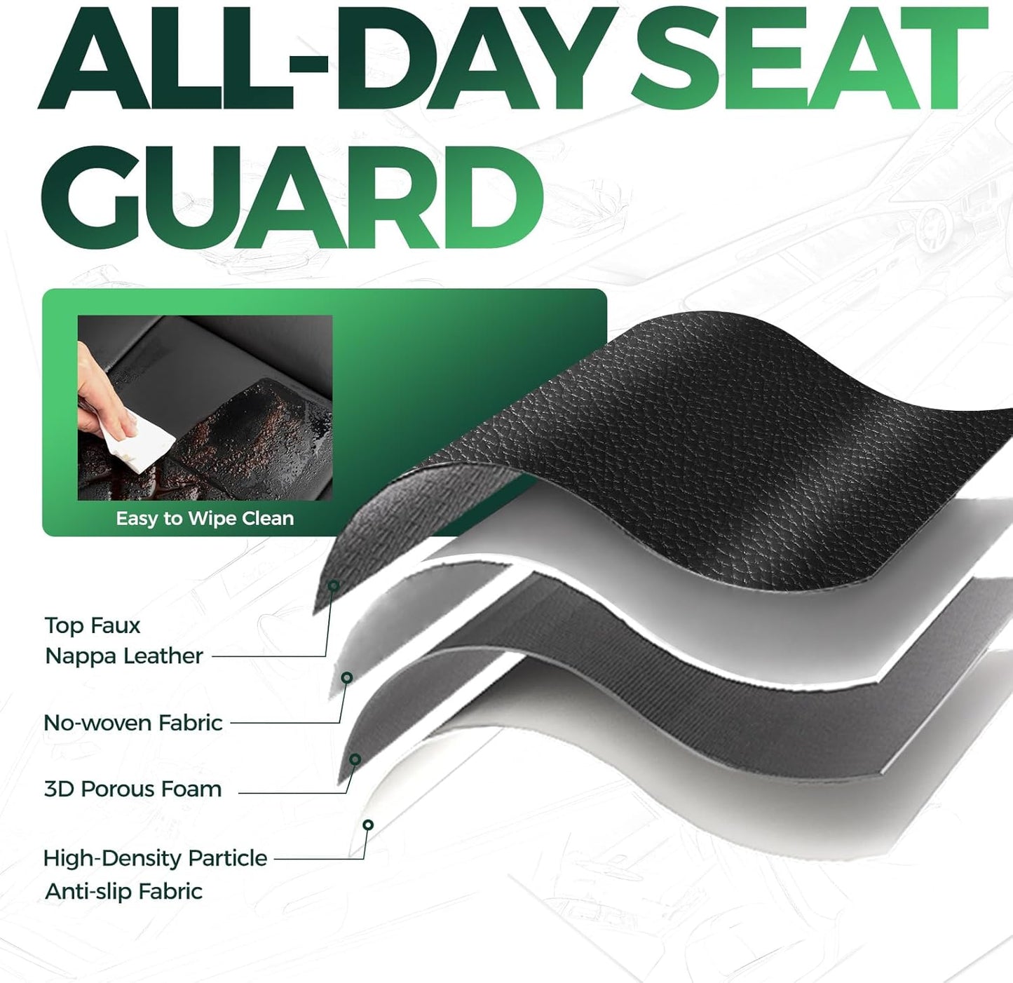 for Jeep Wrangler Seat Covers 4Door JL 2018 2019 2020 2021 2022 2023 2024 2025, Custom Car Seat Cover Full Set, Luxury Waterproof Leather Seat Protectors, Black Blue Trim,With Rear Cup Holder