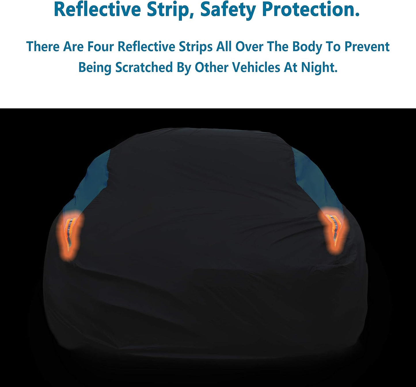 MORNYRAY Waterproof Car Cover All Weather Snowproof UV Protection Windproof Outdoor Full car Cover, Universal Fit for Sedan (Fit Sedan Length 186-193 inch)