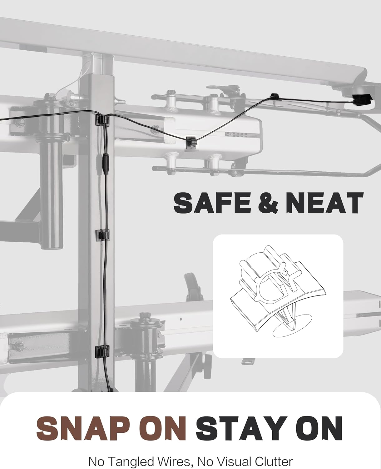 Young Bike Rack Brake Light & Plate Kit, 6 Inch 10LEDs Oval Red LED Tail Light 2PCS, FMVSS108 Certified, Waterproof Stop Turn Signal Tail Lights. Fits Young Hitch Racks, Add-on Attachment