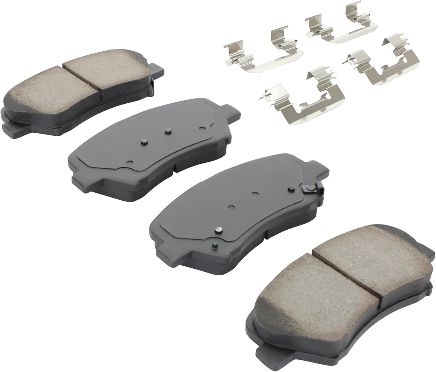 Premium Semi-Metallic Front Brake Pads (1001-1543M) Compatible with 2010-2017 Hyundai/Kia (Elantra/Elantra Coupe/Elantra GT/Forte/Forte Koup/Soul/Veloster)