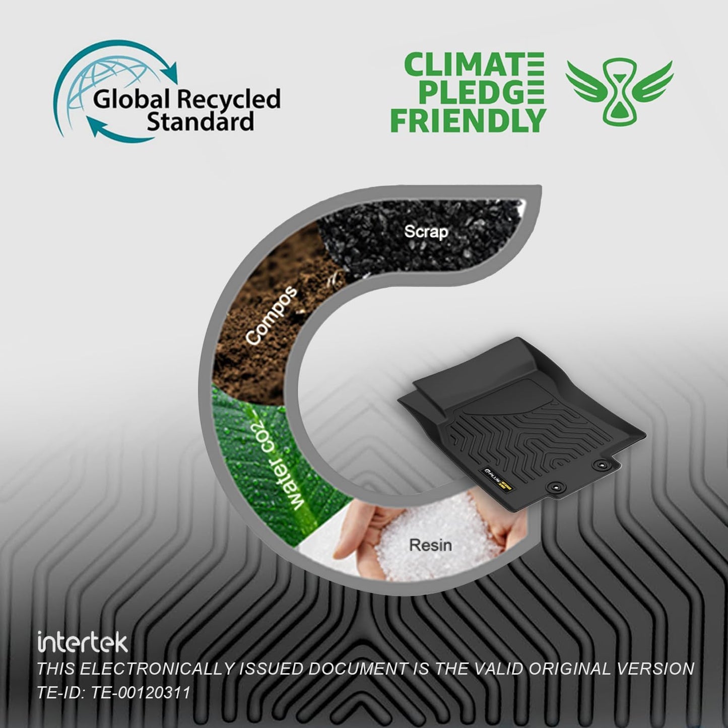 G-PLUS Floor Mats Compatible with Dodge Ram 2009-2018 Truck Crew Cab/Not Fit Quad Cab All Weather Full Cover Protection 1st & 2nd Row Liner TPE Black