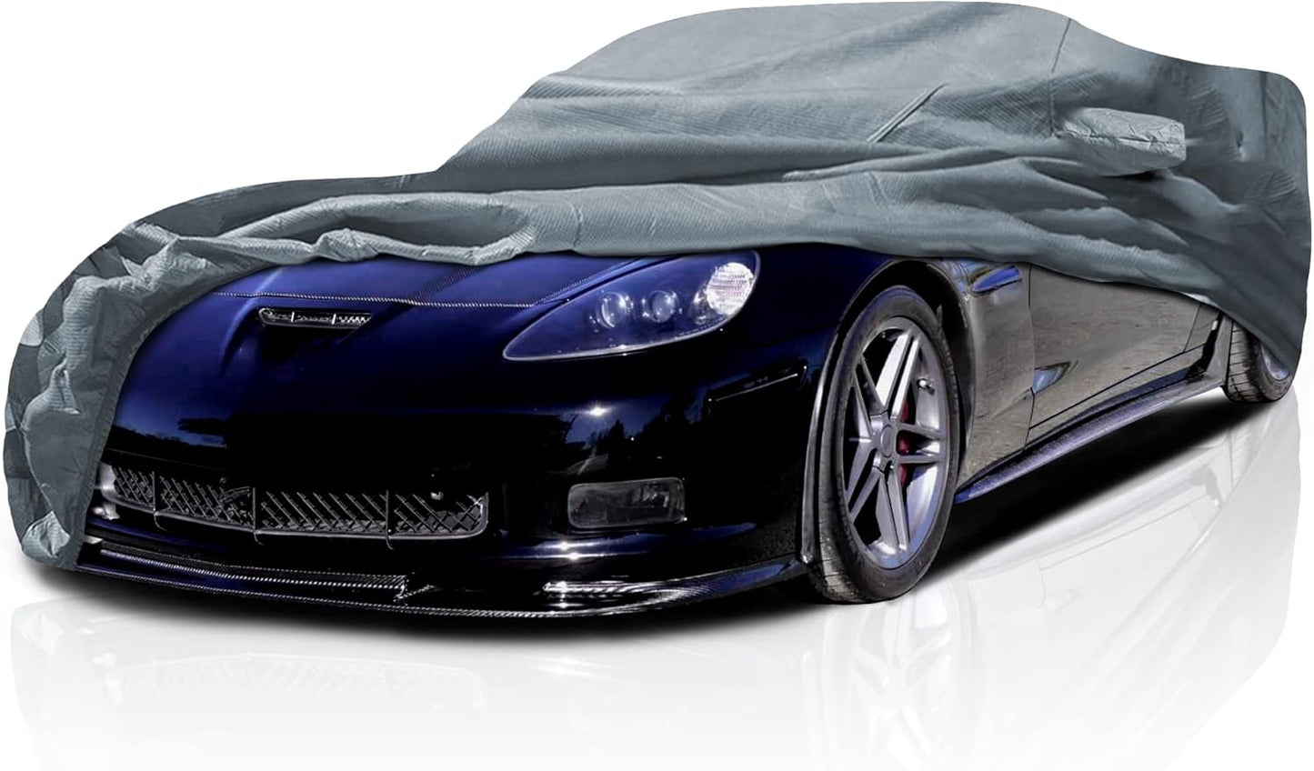 5-Layer Full Car Cover – Semi Custom Fit for 2005-2013 Chevrolet Corvette C6 | All-Weather Protection: Dustproof, Windproof, UV-Resistant, Breathable & Durable