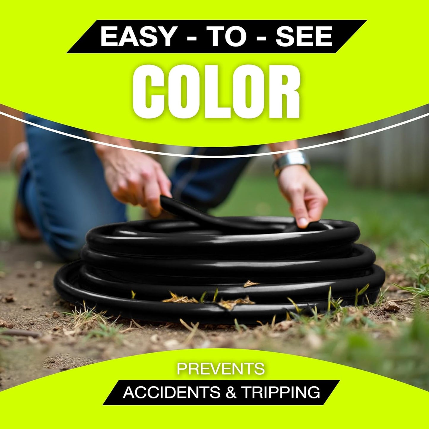 25ft Outdoor/Indoor Extension Cord 16/3 Gauge Heavy Duty 3 Prong SJTW, Waterproof, Flexible Cold-Resistant Long Power Cord,13A 125V 1625W, Black by LifeSupplyUSA