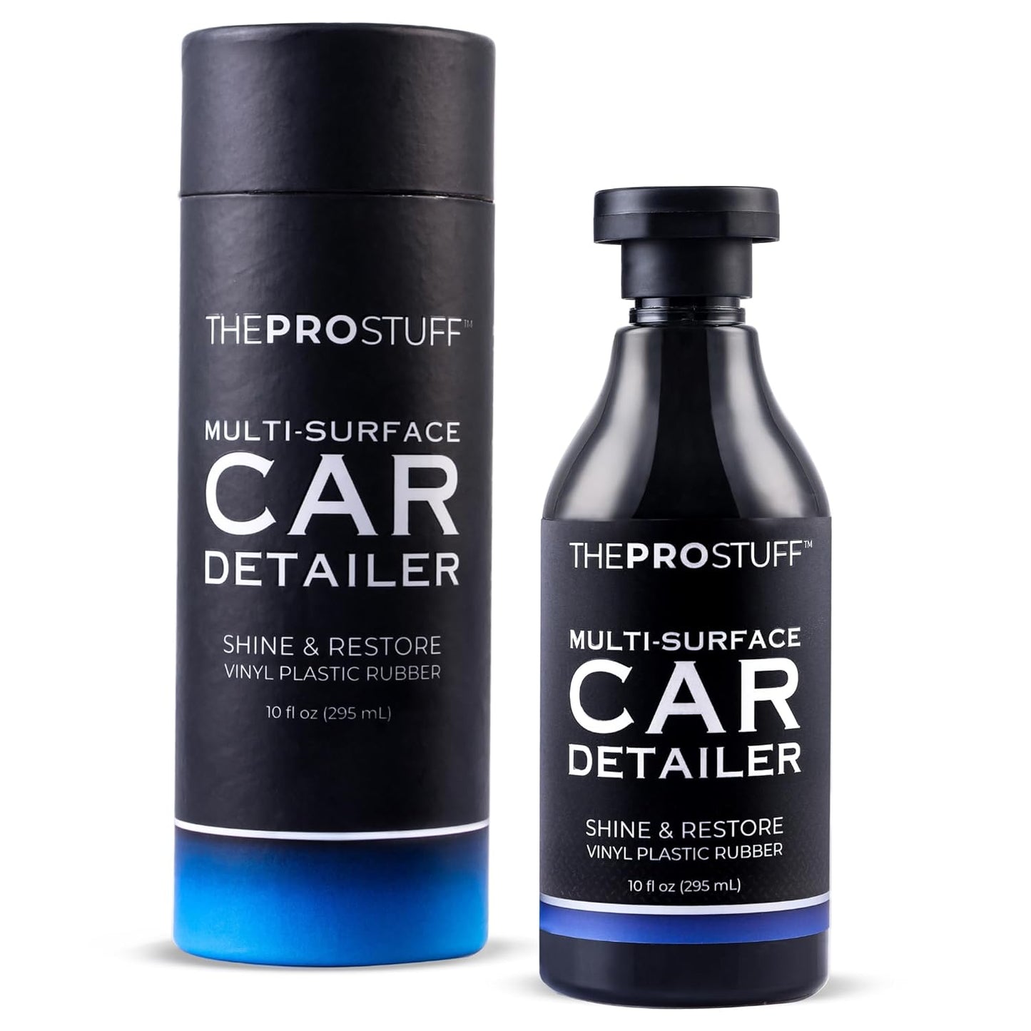 Multi-Surface Car Detailer | Trim Shine, Tire Shine, Interior Shine | Easy Apply, Long Lasting, No-Residue Formula | Back to Black Trim Restorer | Safe Car Detailing