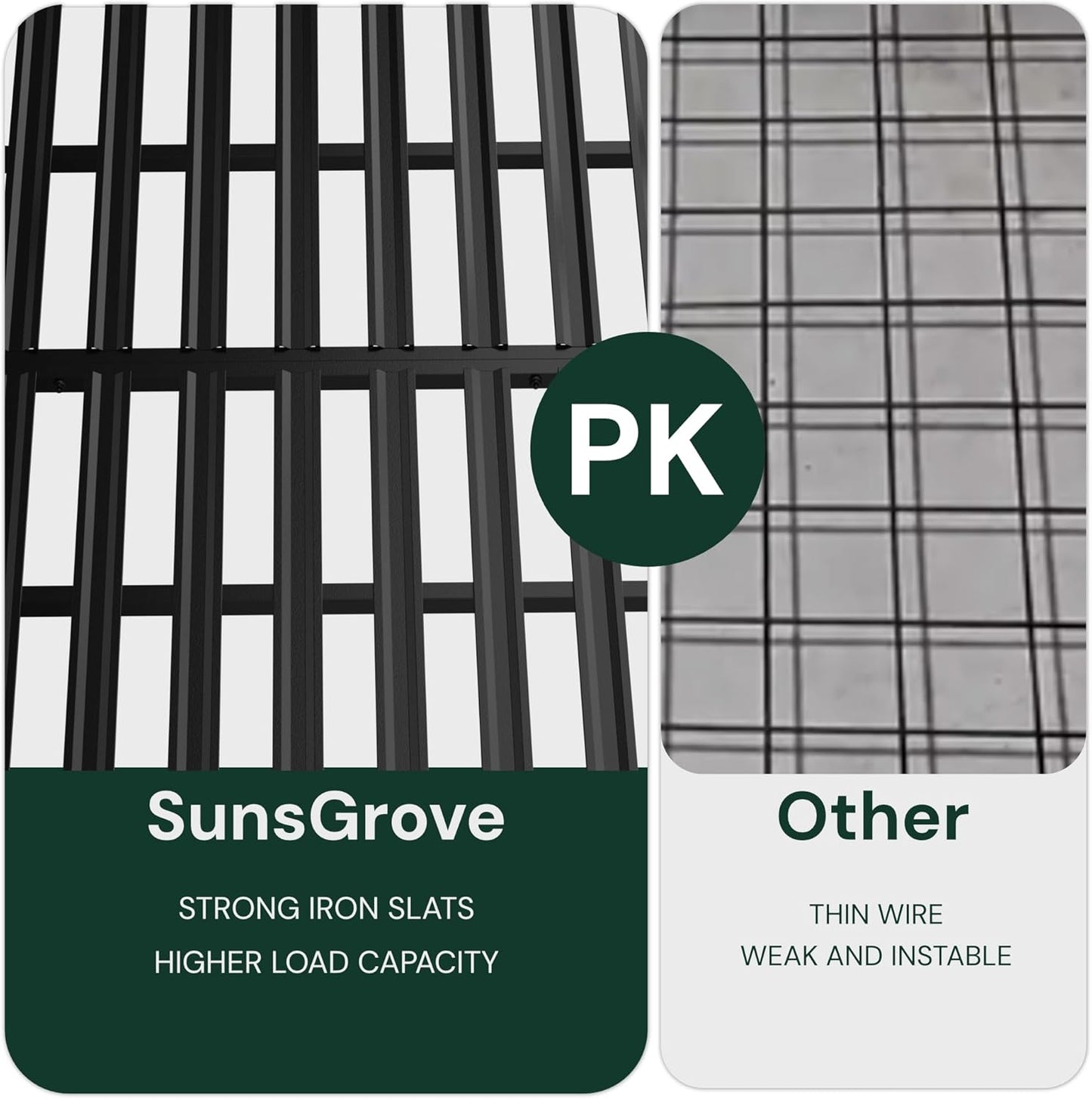 SunsGrove 3x6 Garage Storage Overhead Rack Organization, Adjustable Ceiling Mounted Storage Racks, 800LBS Weight Capacity, 22"-40" Ceiling Dropdown, 2 Pcs, Black