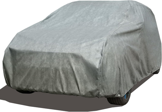 All Weather Waterproof SUV Car Cover, 7-Layer Non-Woven Cotton Car Covers for Automobiles SUV Snow Cover, Full Exterior Covers, Winter Rain Sun, Grey, Size SUV S2